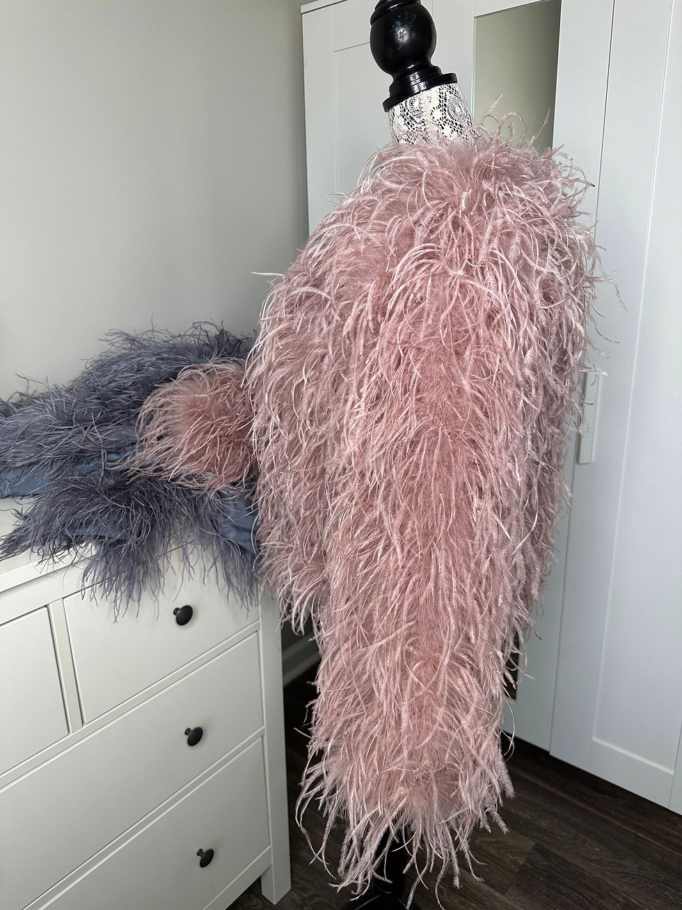 Thumbnail: Centerpiece Ostrich Feather Coat