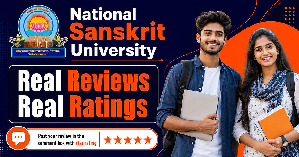 National Sanskrit University previously Rashtriya Sanskrit Vidyapeeth reviews and ratings by students parents alumni and teachers
