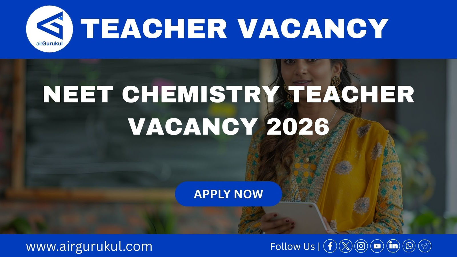 NEET Chemistry Teacher Vacancy 2026 | airGurukul