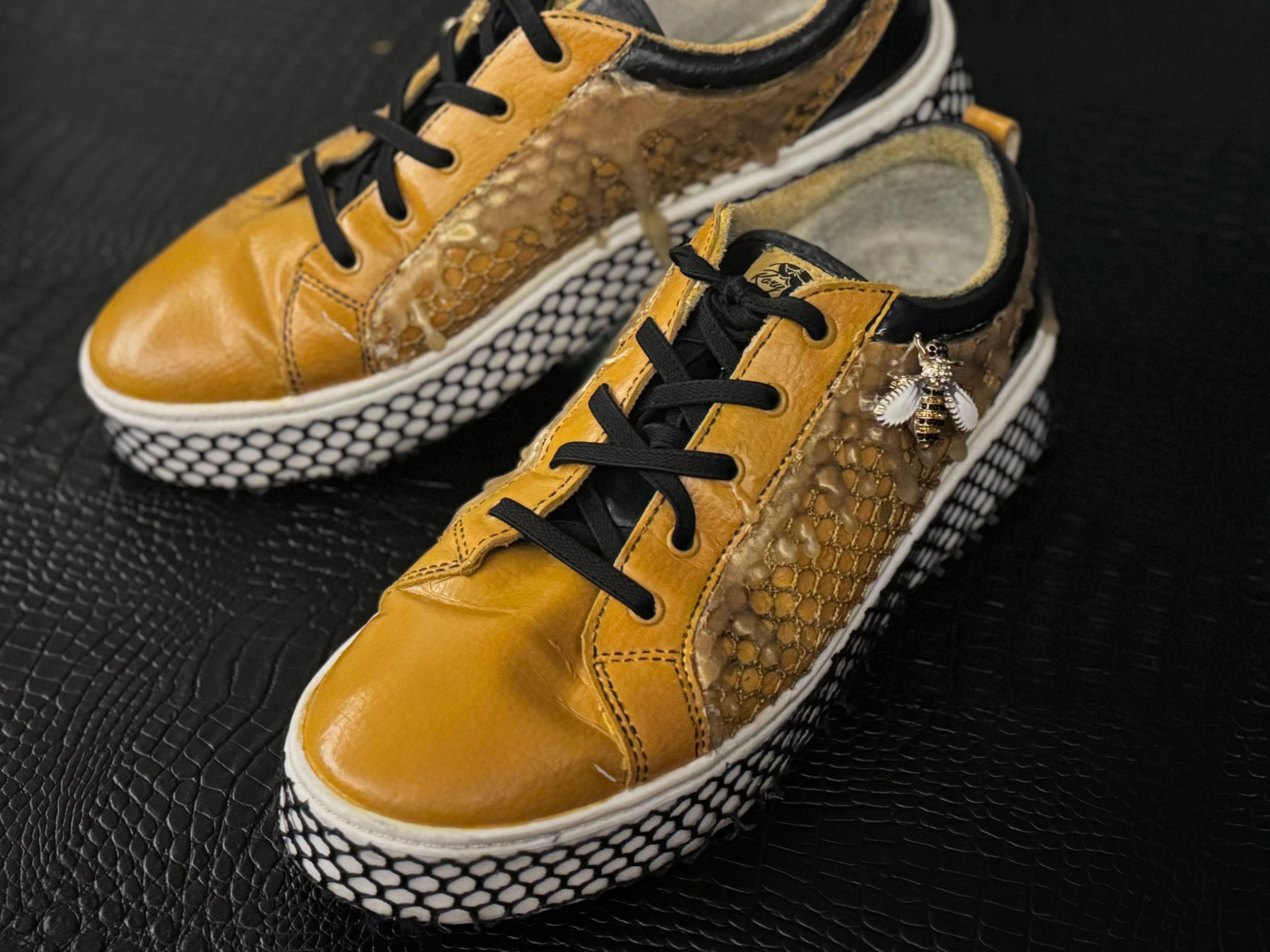 Queen Bee and Honeycomb Sneakers
