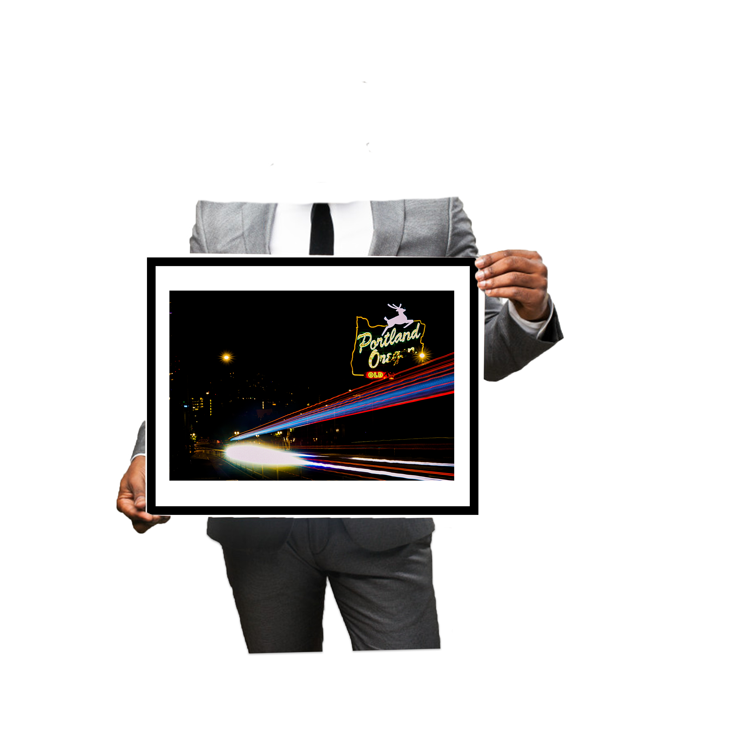 Wavy Boy Media Art Print (Portland, Oregon)