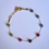Thumbnail: Golden Multicoloured Gemstone Bracelet