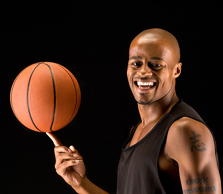 Happy Basketball Player
