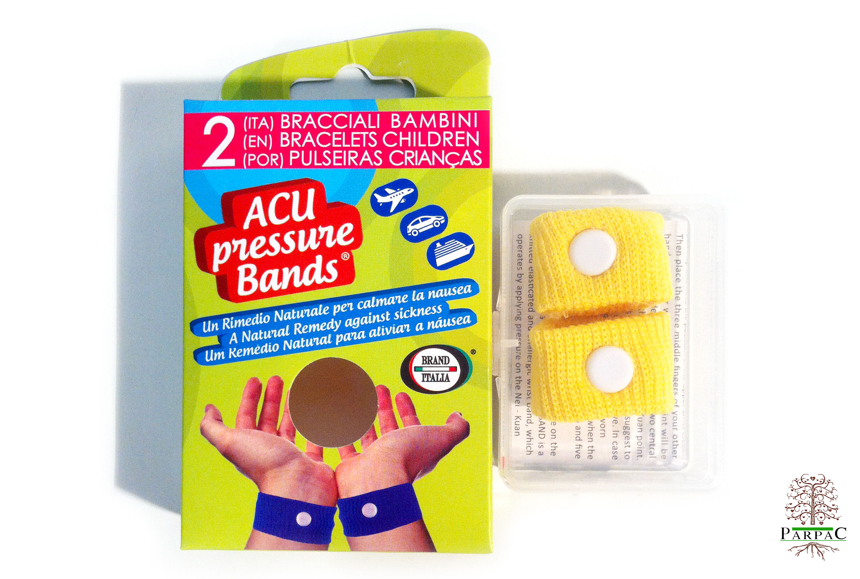 Pressure Band Bambini - Antinausea Giallo.