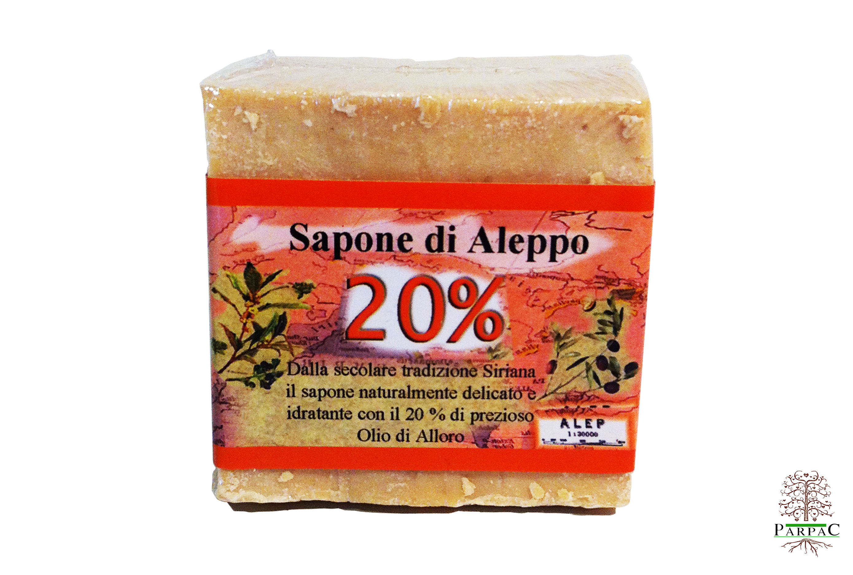 Sapone di Aleppo al 20% di Alloro.
