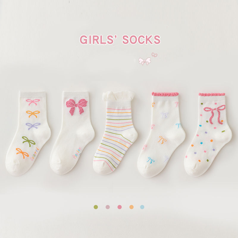 Girls Socks 5 Paare