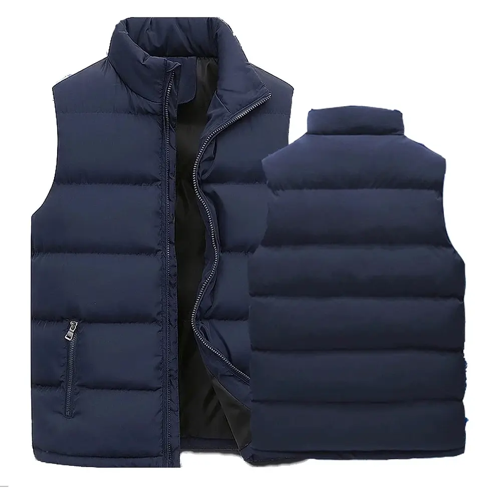 Thumbnail: Mens Vest Jacket Warm Sleeveless Jackets Winter Waterproof Zipper Coat Autumn St