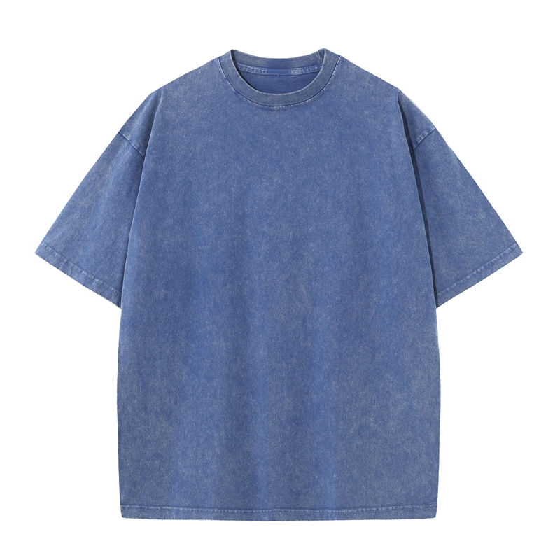 Thumbnail: Men's Summer T-shirt 230G Heavy Cotton Vintage Washed T-Shirts Oversized Short S