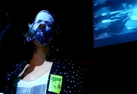 Performance Bakunin Wanted (2014), by Beatriz Provasi