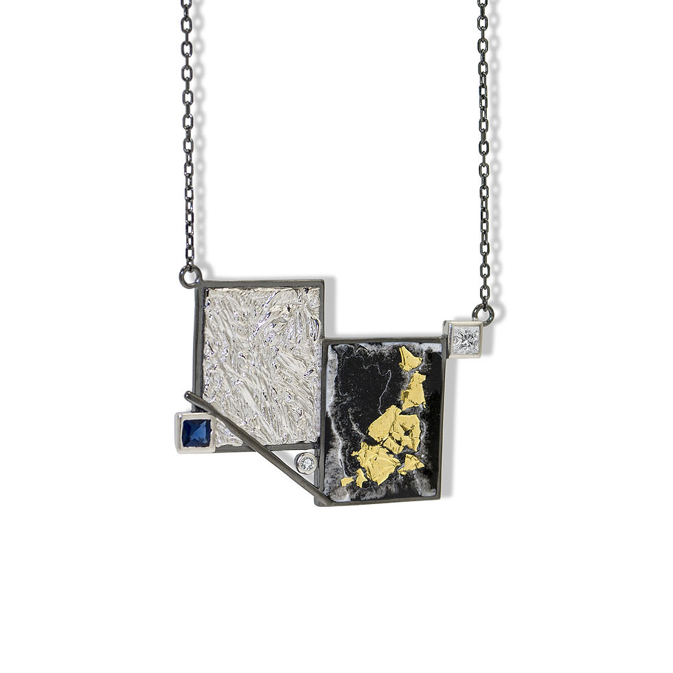 Thumbnail: CANVAS 項鏈 - 黑金   | CANVAS Necklace - Black Gold