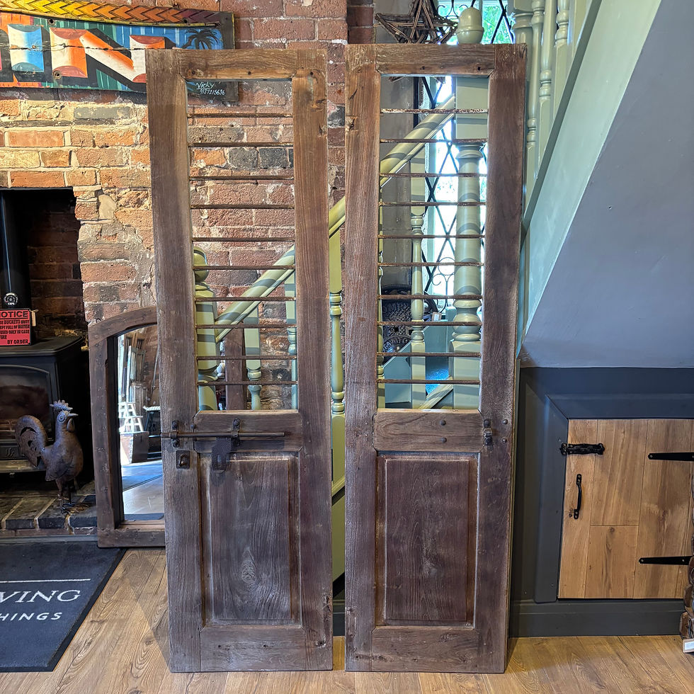 Thumbnail: Pair of Vintage Wooden Door Shutters