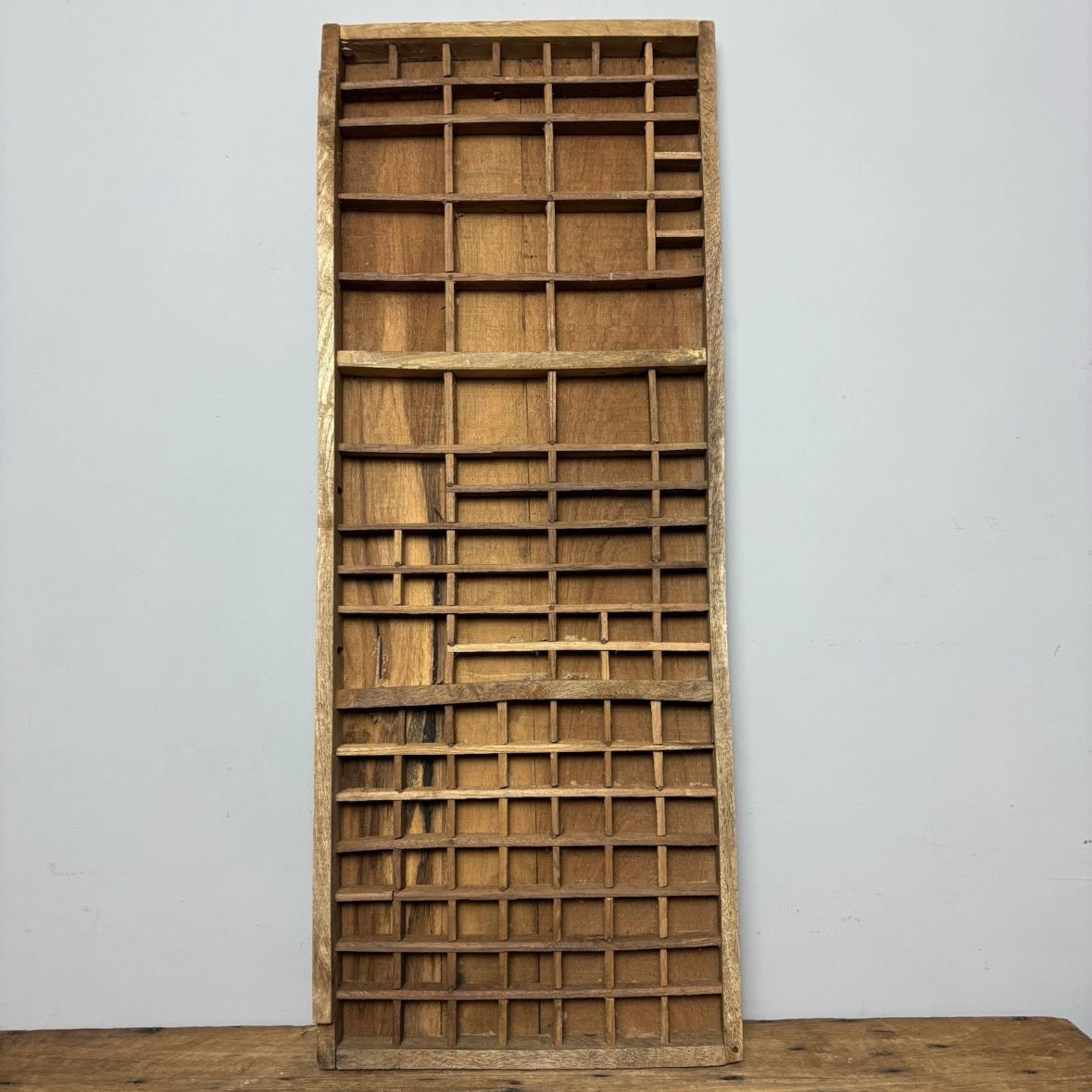 Wooden Printers Tray With Mixed Compartments