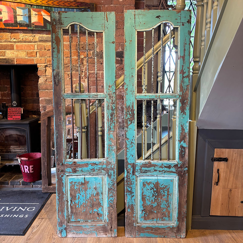 Thumbnail: Pair of Vintage Wooden Door Shutters