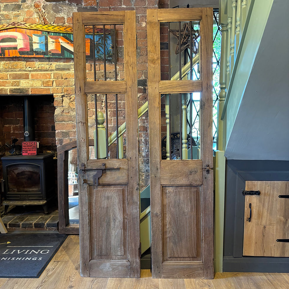 Thumbnail: Pair of Vintage Wooden Door Shutter