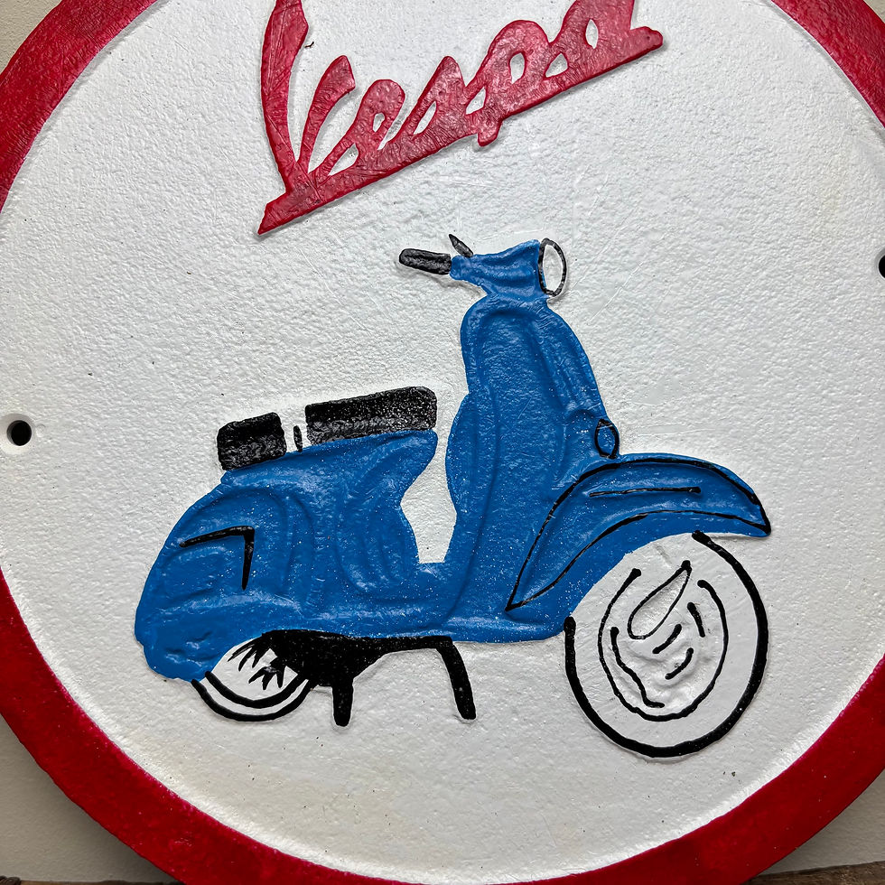 Thumbnail: Cast Iron Vespa Sign