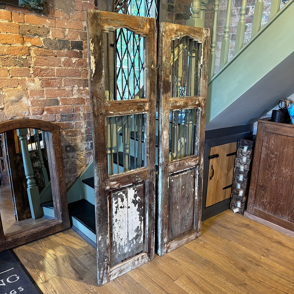 Thumbnail: Pair of Vintage Wooden Door Shutters