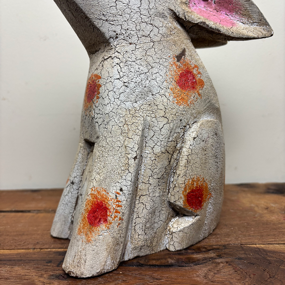 Thumbnail: Painted Wooden Rabbit