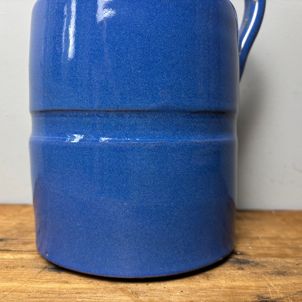 Thumbnail: Blue Ceramic Jug With Handle