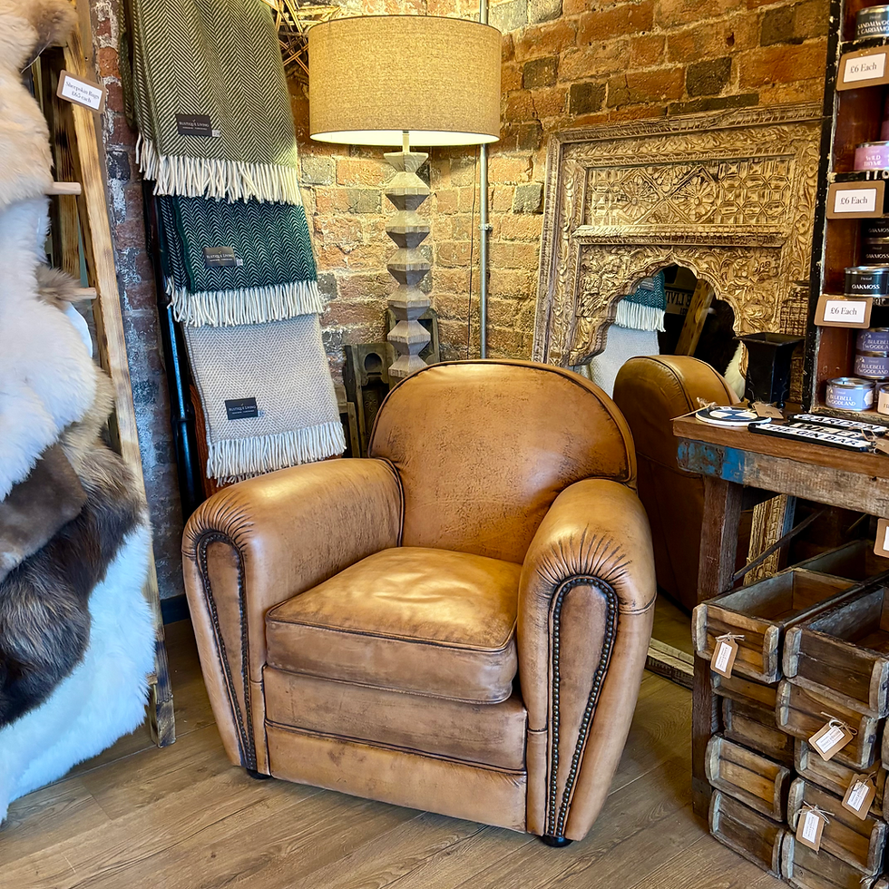 Brown Leather Armchair