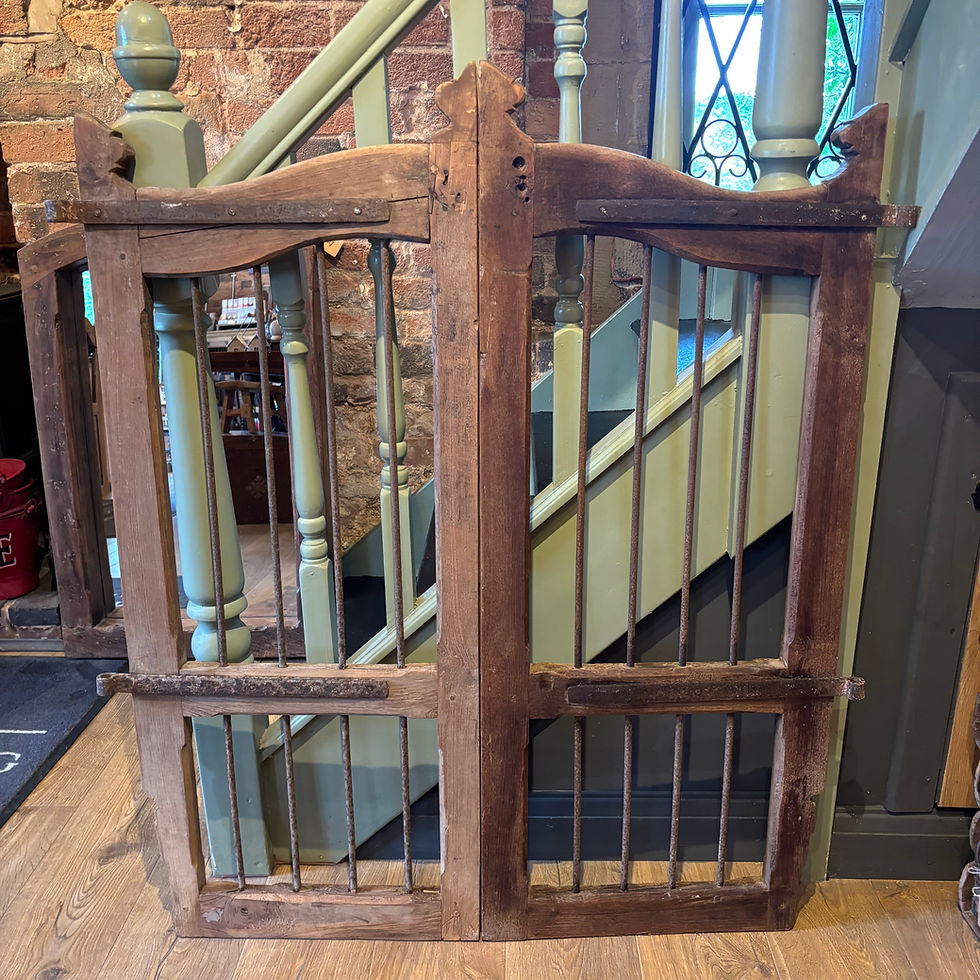Thumbnail: Vintage Pair of Wooden Gates