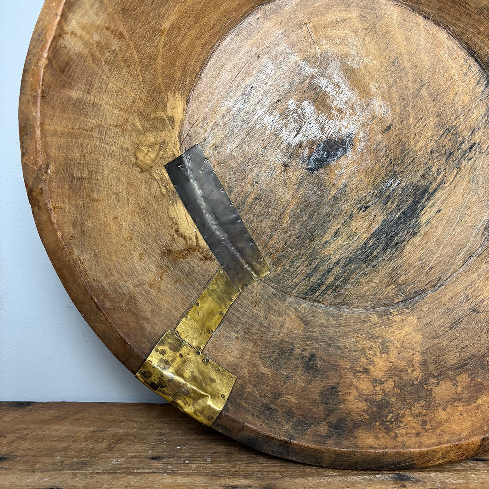 Thumbnail: Large 18” Wooden Dough Bowl