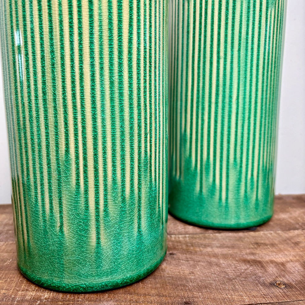 Thumbnail: Tall Green Bottle Vase