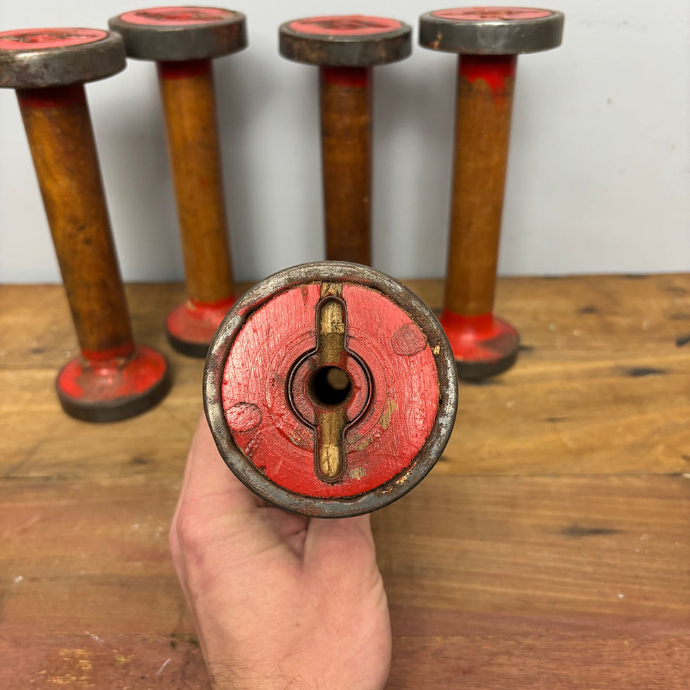 Thumbnail: Set of 5 Wooden Bobbins