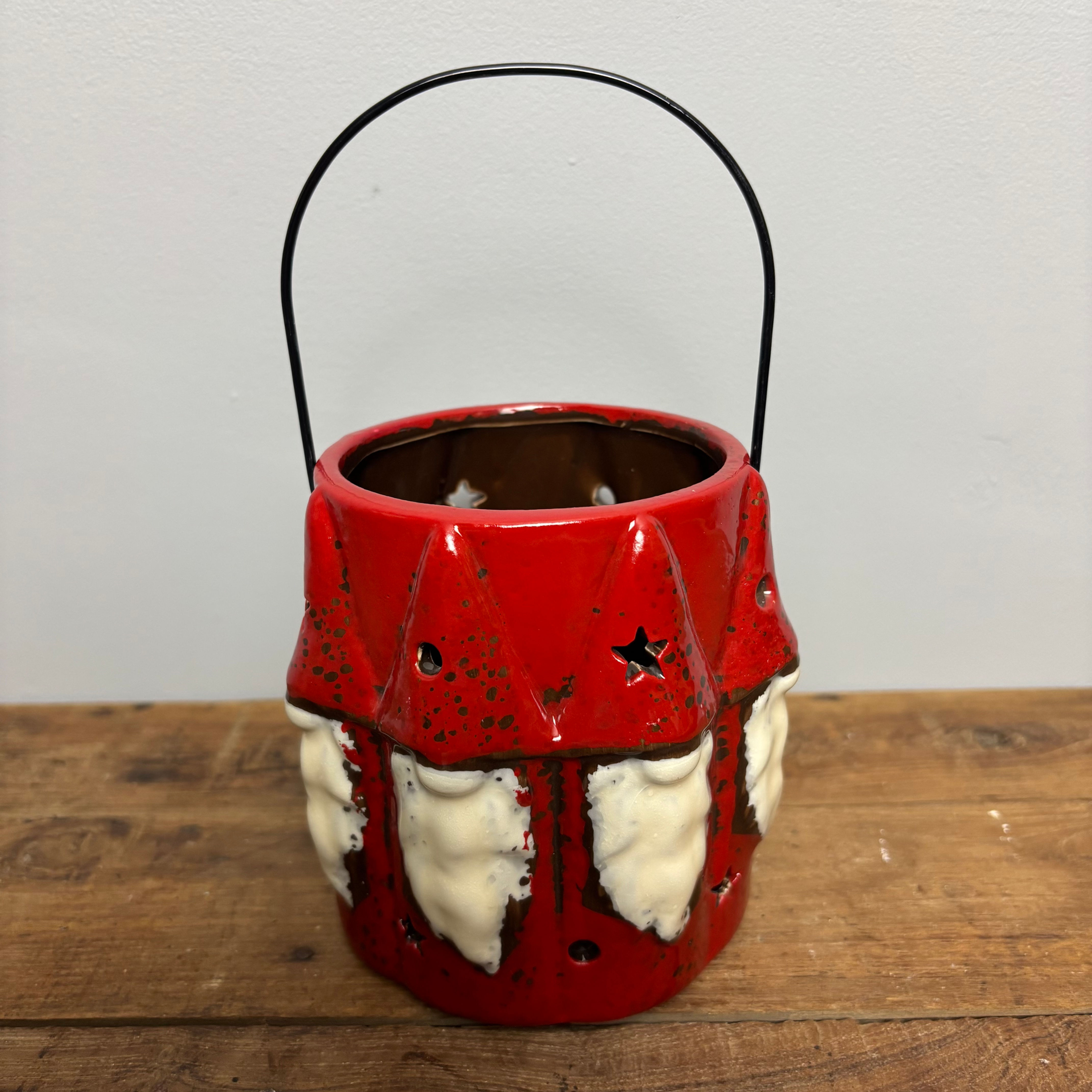 Red Santa Lantern