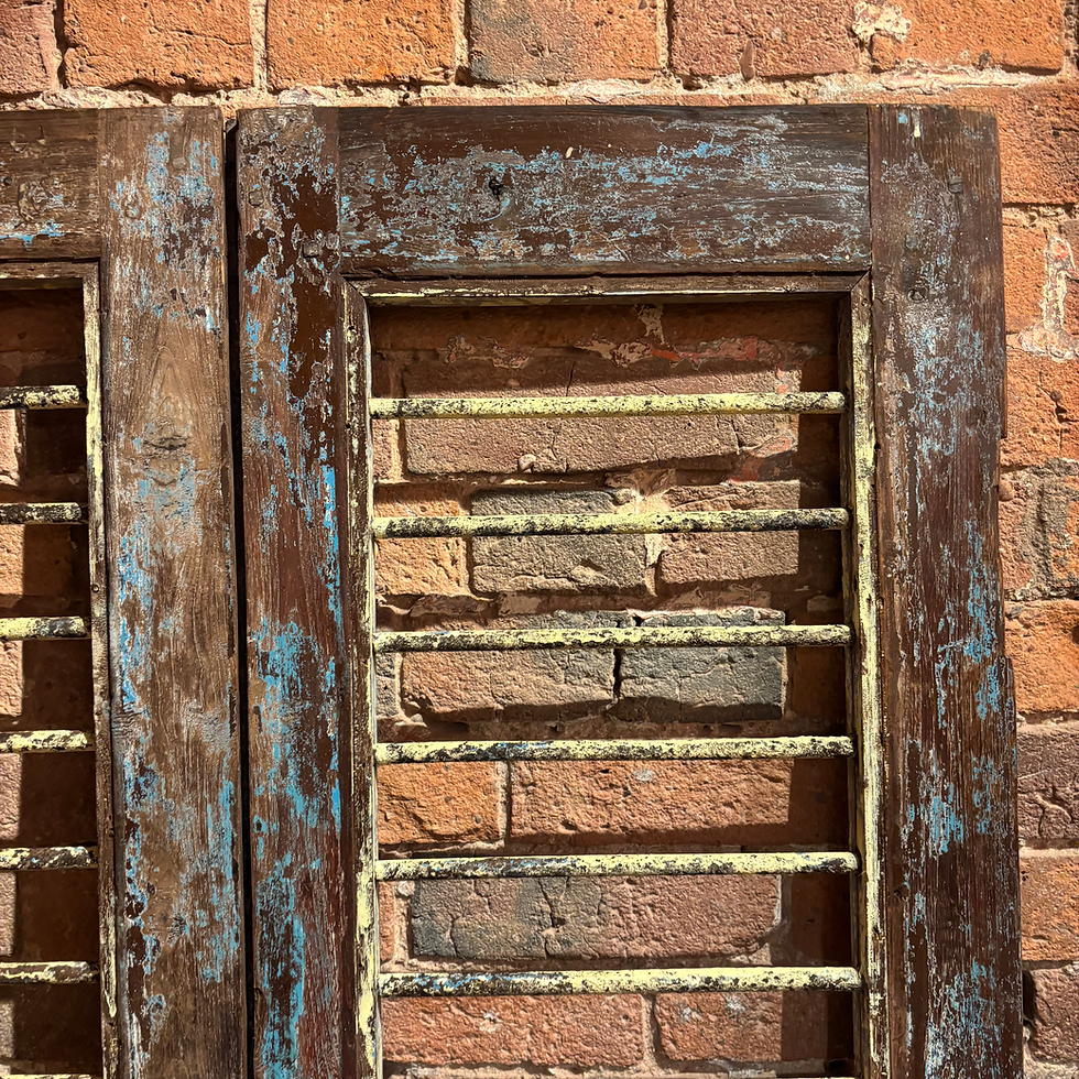 Thumbnail: Pair of Vintage Wooden Door Shutters