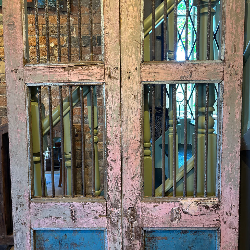 Thumbnail: Pair of Vintage Wooden Door Shutters