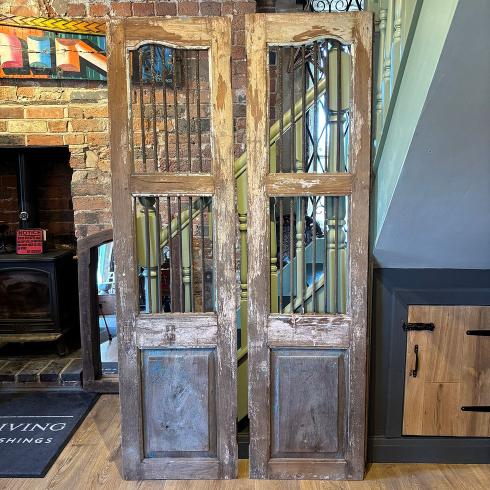 Thumbnail: Pair of Vintage Wooden Door Shutters
