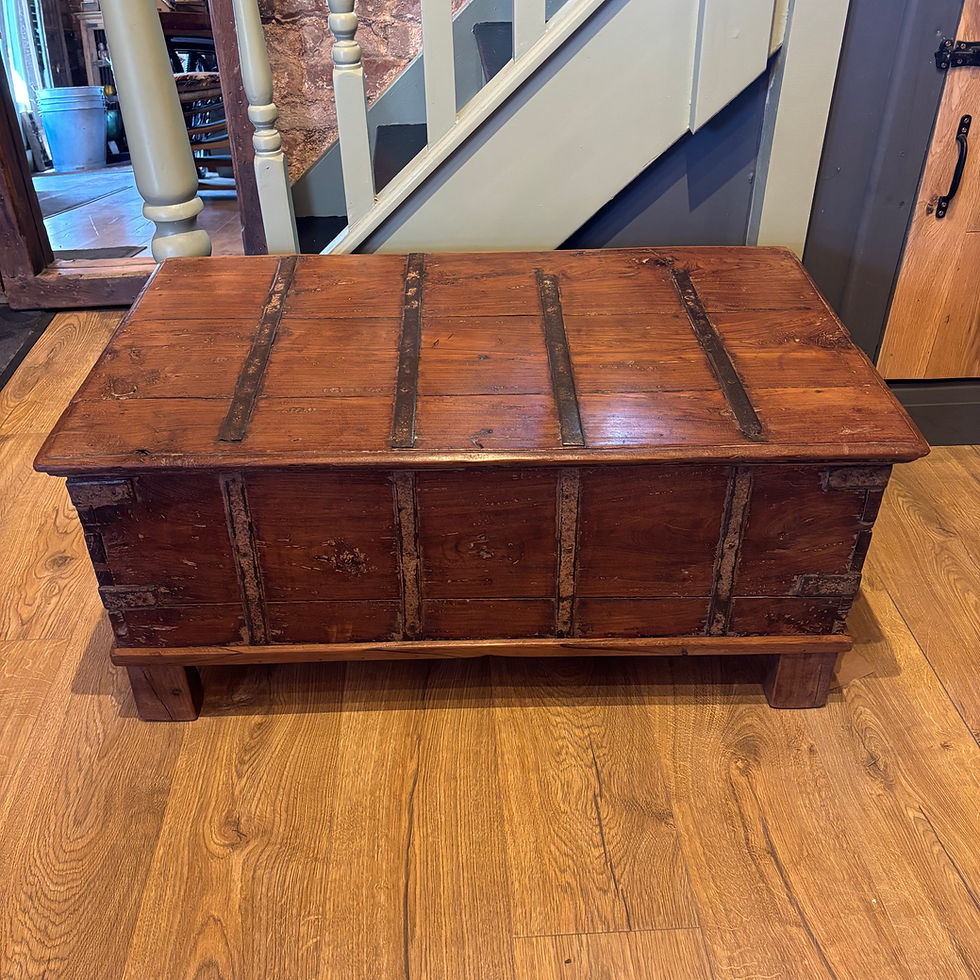 Thumbnail: Large Wooden Blanket Box / Coffee Table