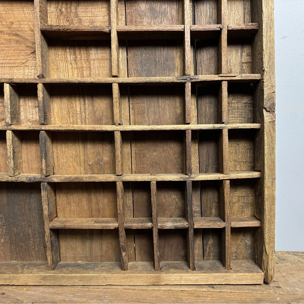 Thumbnail: Wooden Printers Tray With Mixed Compartments
