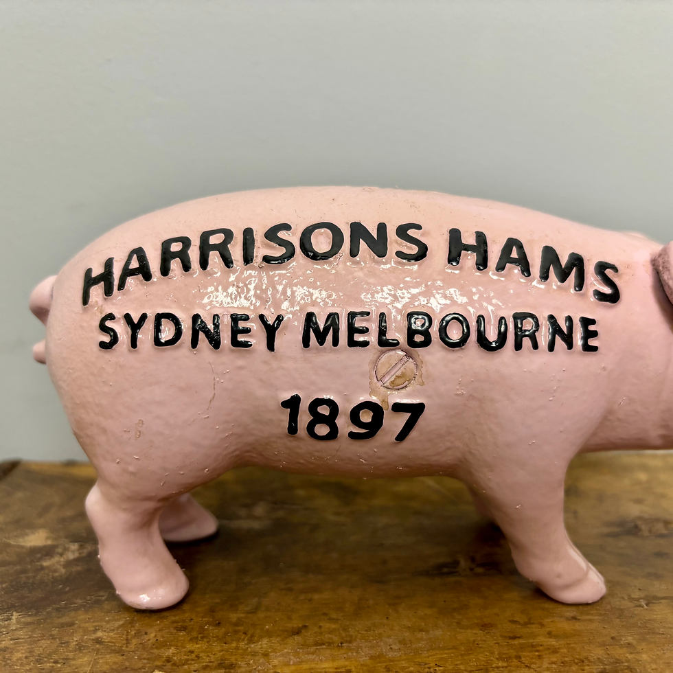 Thumbnail: Cast Iron Butchers Cuts Piggy Bank
