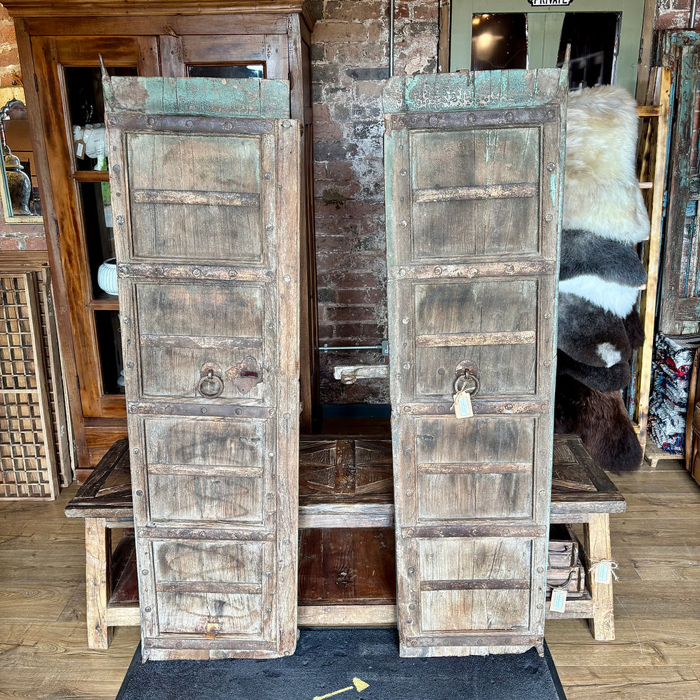 Thumbnail: Pair of Vintage Wooden Door Shutters