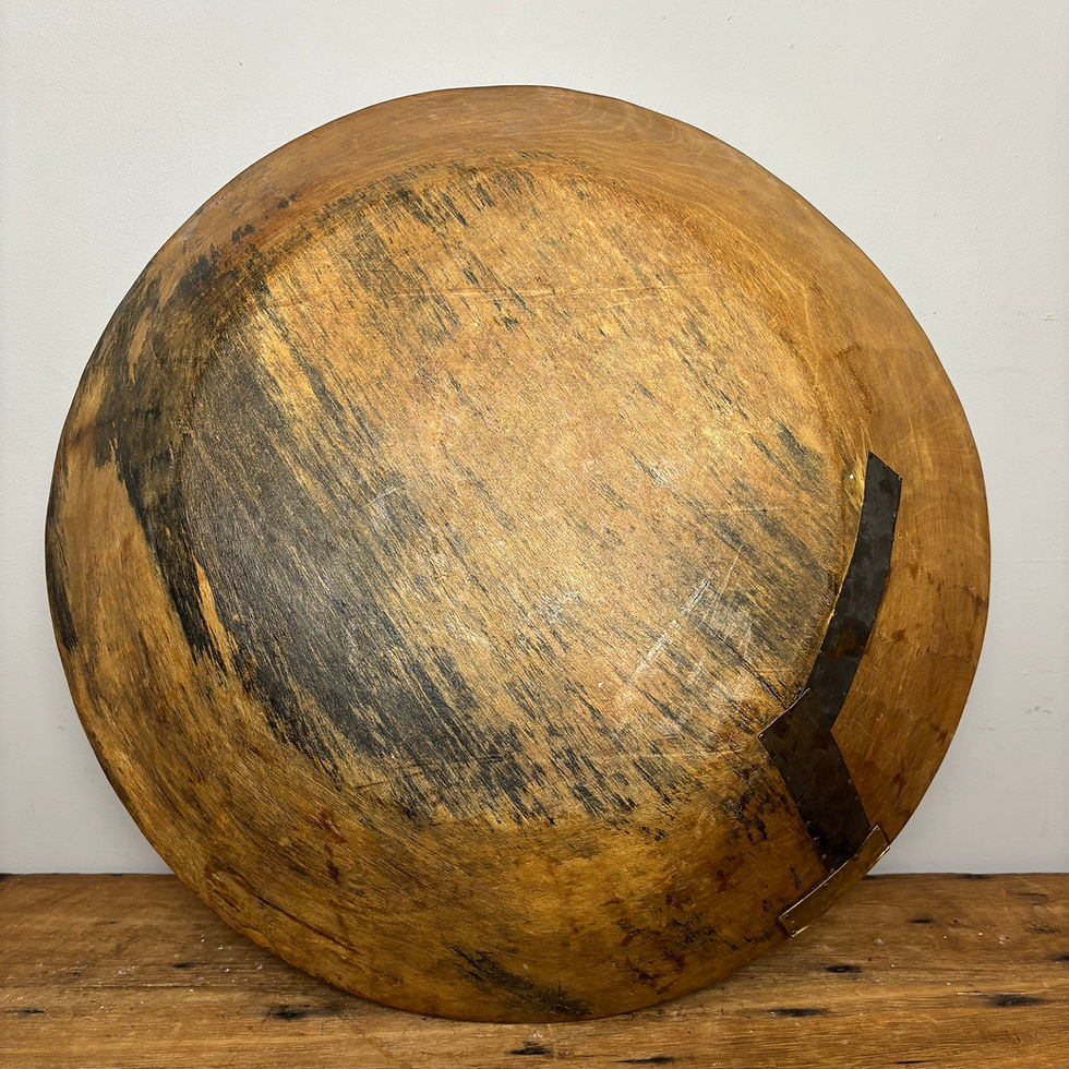 Thumbnail: Large 18” Wooden Dough Bowl