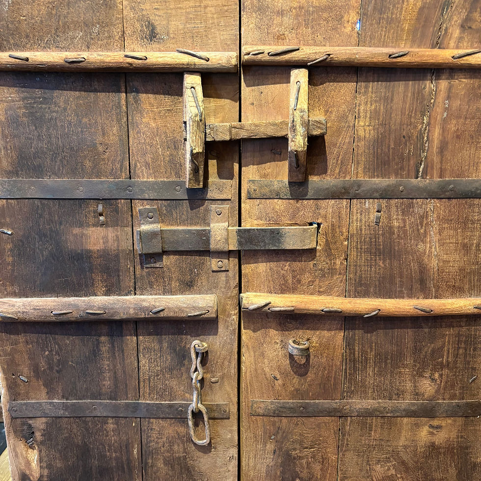 Thumbnail: Pair of Vintage Wooden Door Shutters