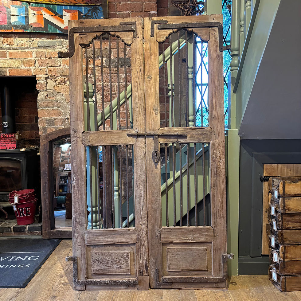 Thumbnail: Pair of Vintage Wooden Door Shutters