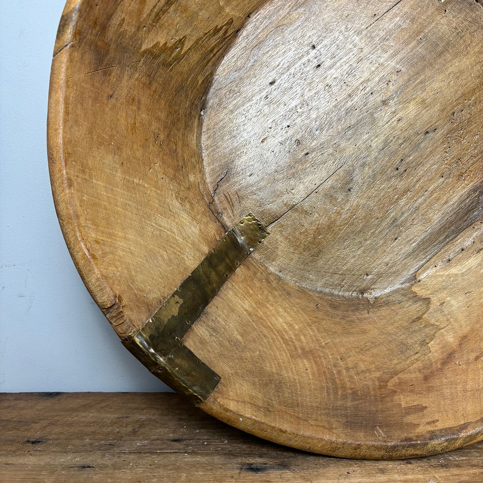 Thumbnail: Large 19” Wooden Dough Bowl