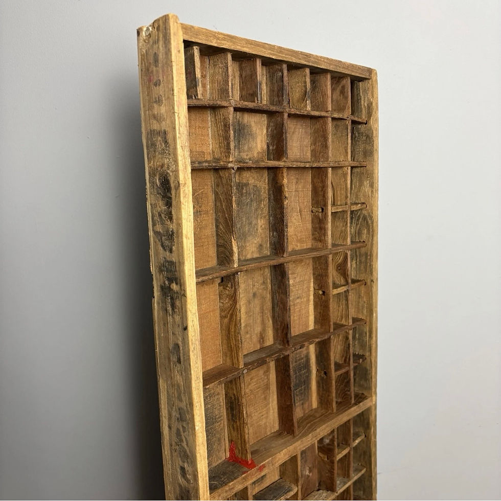 Thumbnail: Wooden Printers Tray With Mixed Compartments