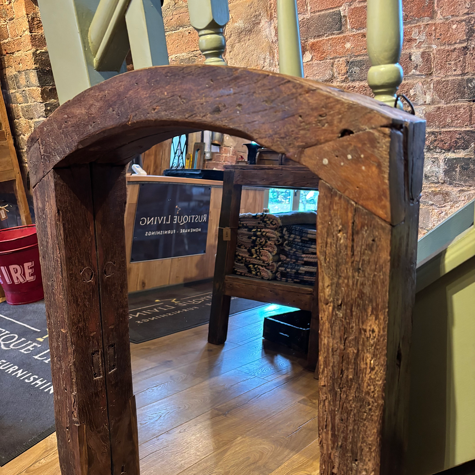 Thumbnail: Rustic Chunky Wooden Frame Mirror