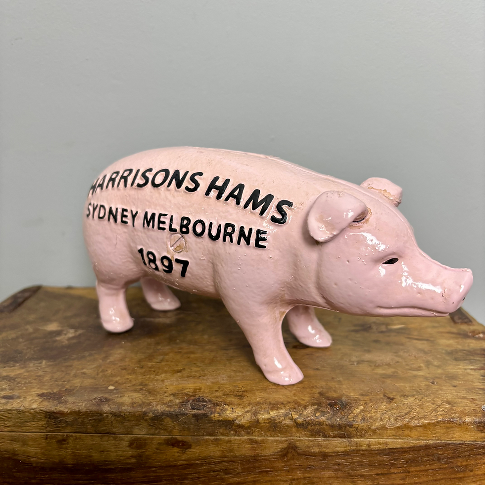 Thumbnail: Cast Iron Butchers Cuts Piggy Bank