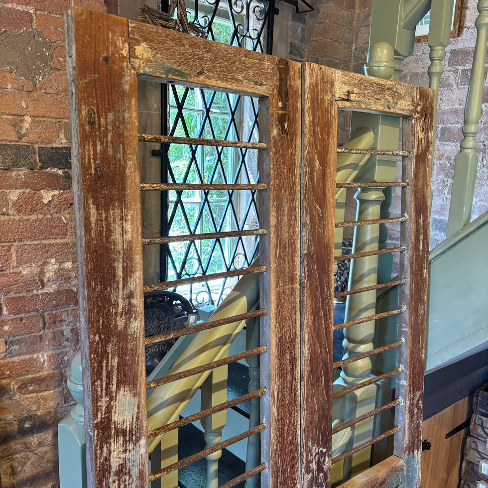 Thumbnail: Pair of Vintage Wooden Door Shutters