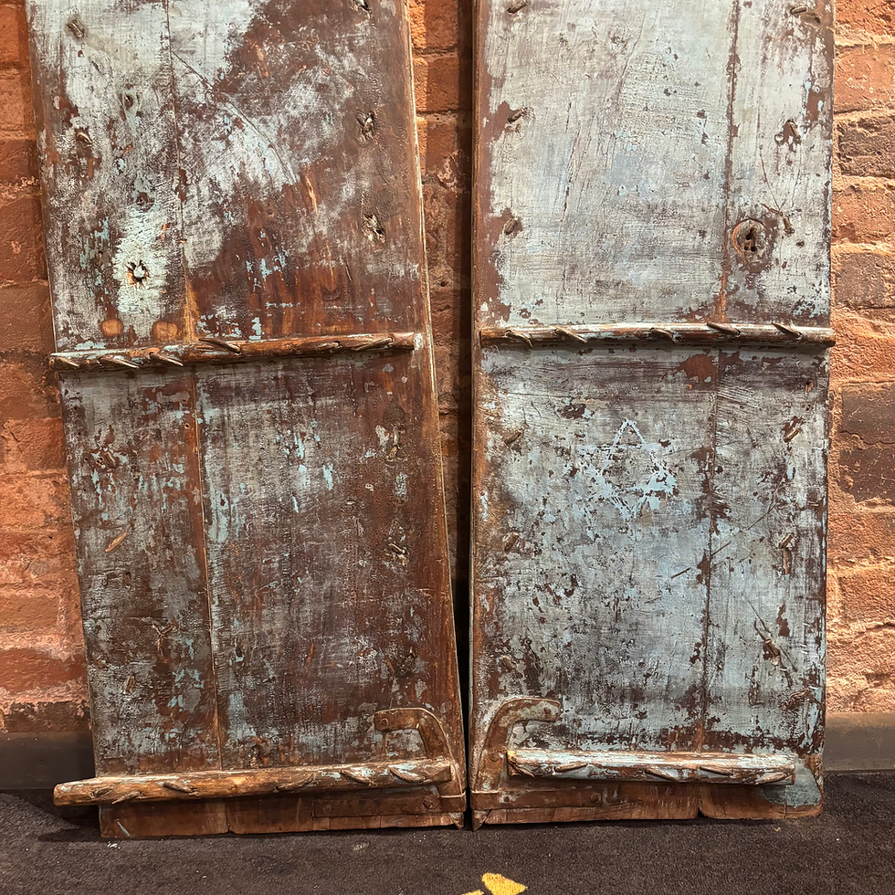 Thumbnail: Pair of Vintage Wooden Door Shutters