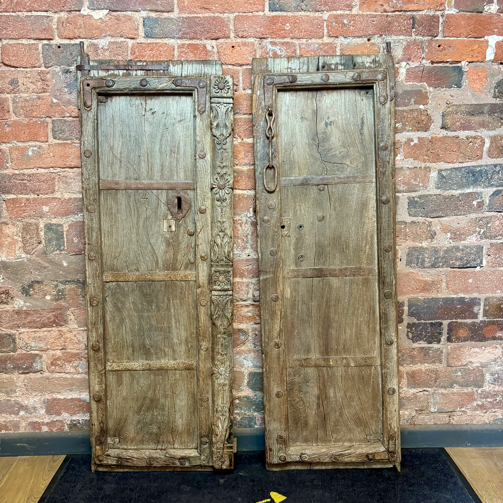 Thumbnail: Pair of Vintage Wooden Door Shutters