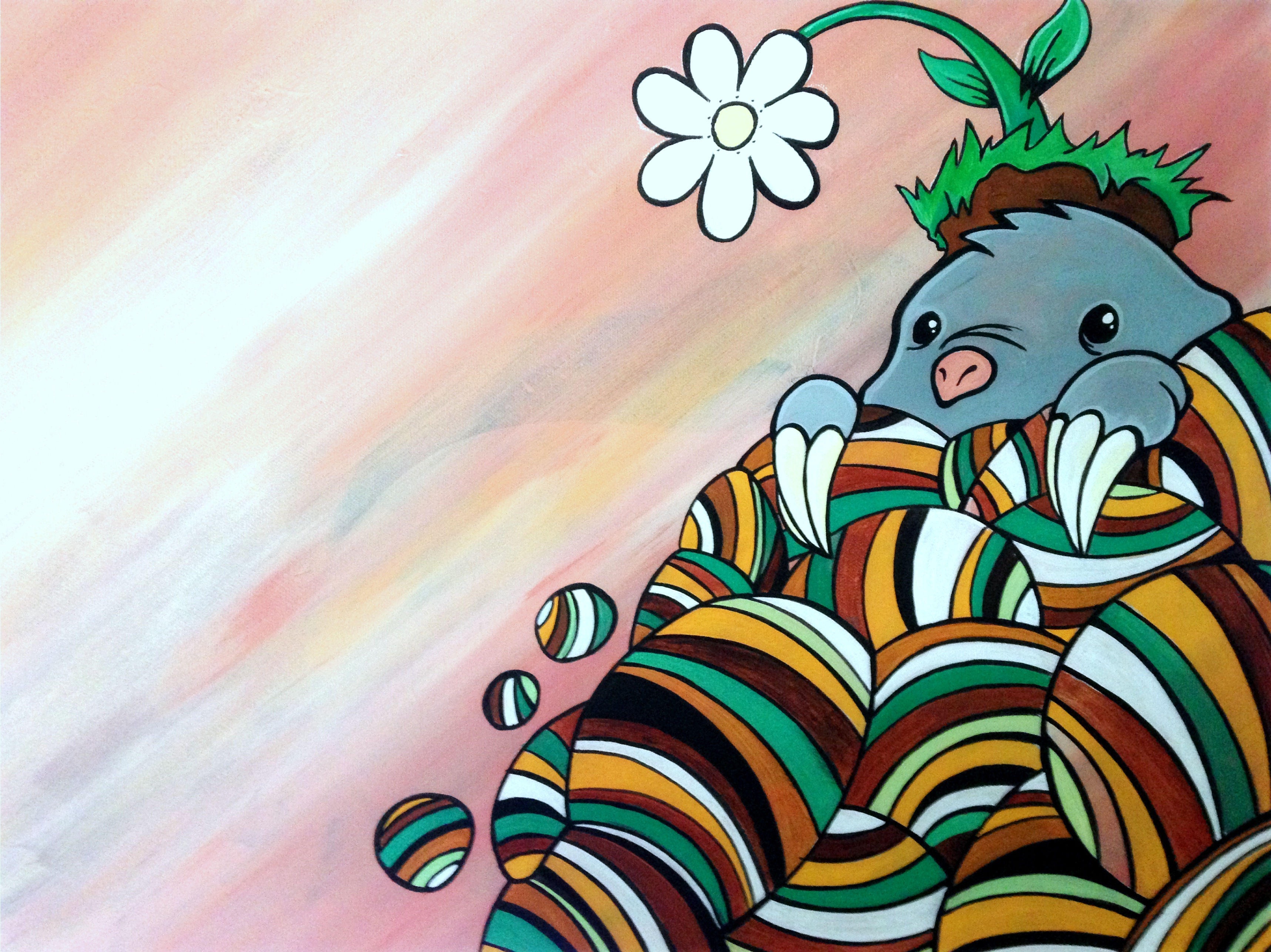 Mountains and Mole Hills Print