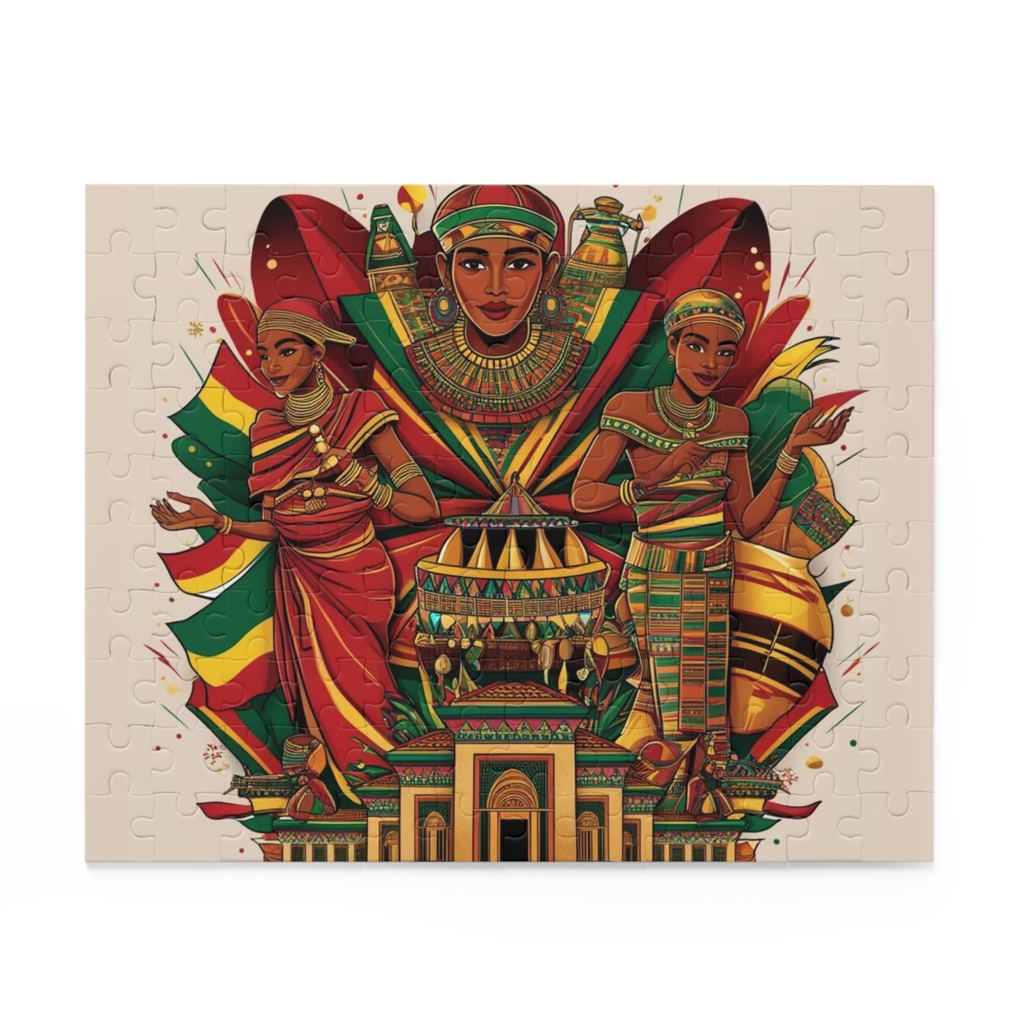 Radiant Queens: Ethiopian-Inspired Puzzle