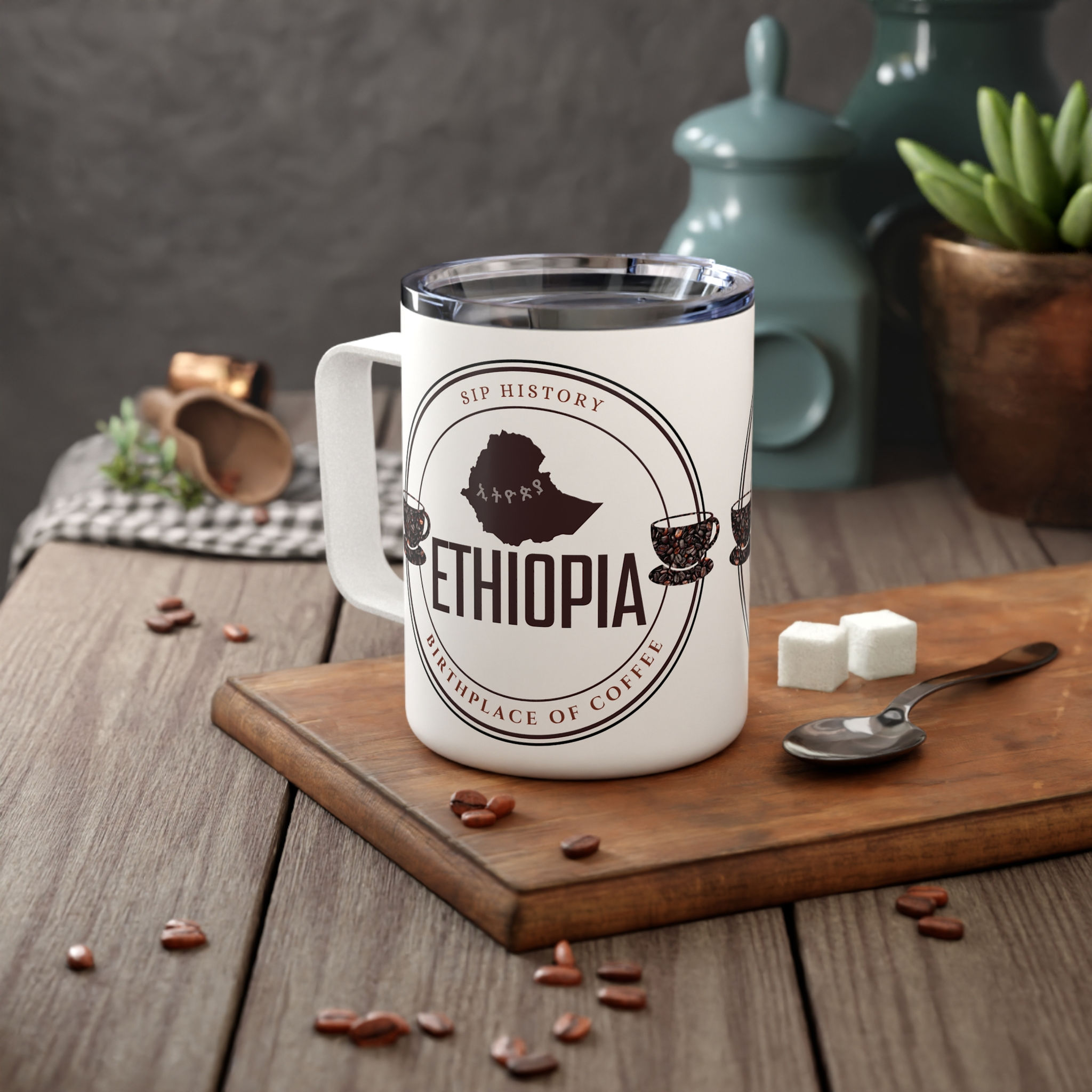 Ethiopia Legacy Insulated Coffee Mug – Sip History