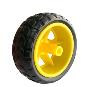 Miniatura: Roda + Pneu Para Motor DC