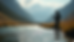 Eye-level view of an angler casting a Euro Nymphing rod over a clear mountain stream